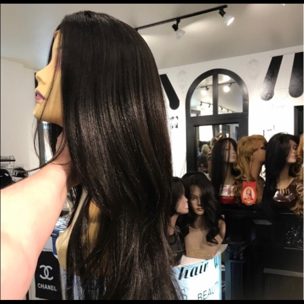 Brown Swisslace Lacefront Long Layers Wig 2019 Wig